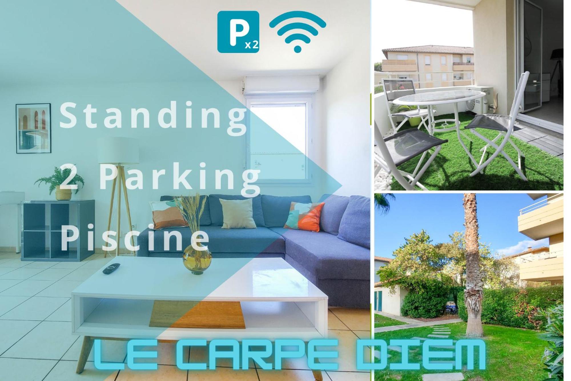 *Le Carpe Diem, Appartement 2 Chambres, Piscine, 2 Parking, Clim* 몽펠리에 외부 사진